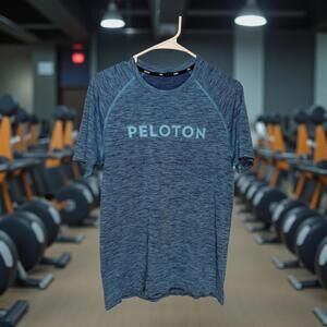 Rhone Reign Peloton Men's S Blue Activewear Short Sleeve Performance Tee gym run